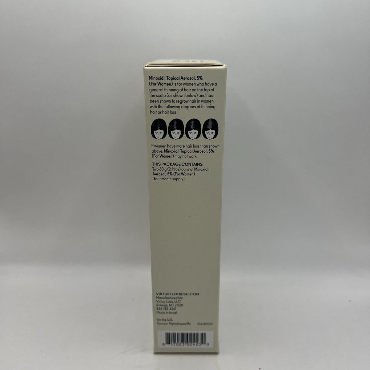 Minoxidil 5% Topical Aerosol for Women Hair Regrowth - 2 Pack