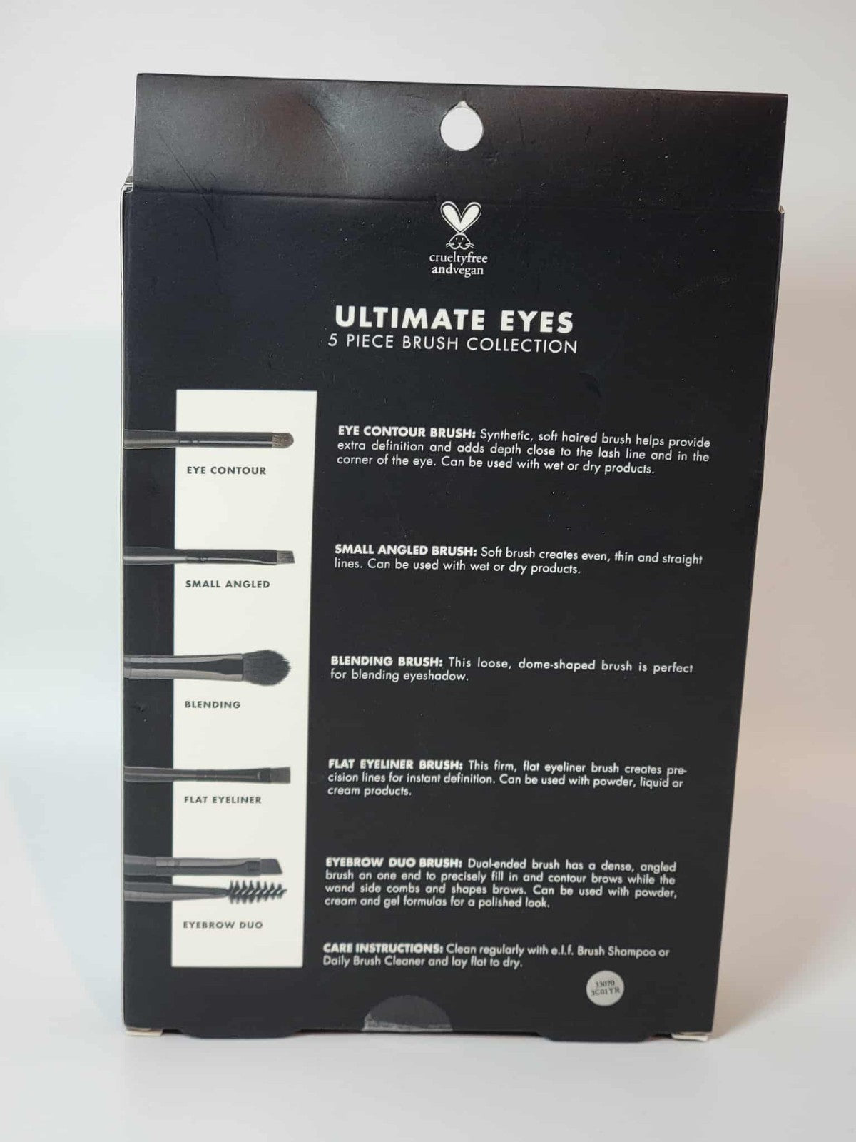 Elf Ultimate Eyes 5 Piece Makeup Brush Set for Eye Makeup and Cosmetics