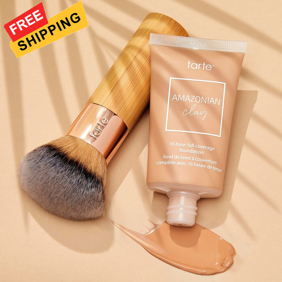 Foundation Brush - Airbrush Finish Blending Full Size Beige