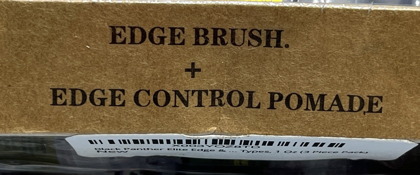 Edge Control Pomade for Braids Locs & Twists 3 Pack with Brush