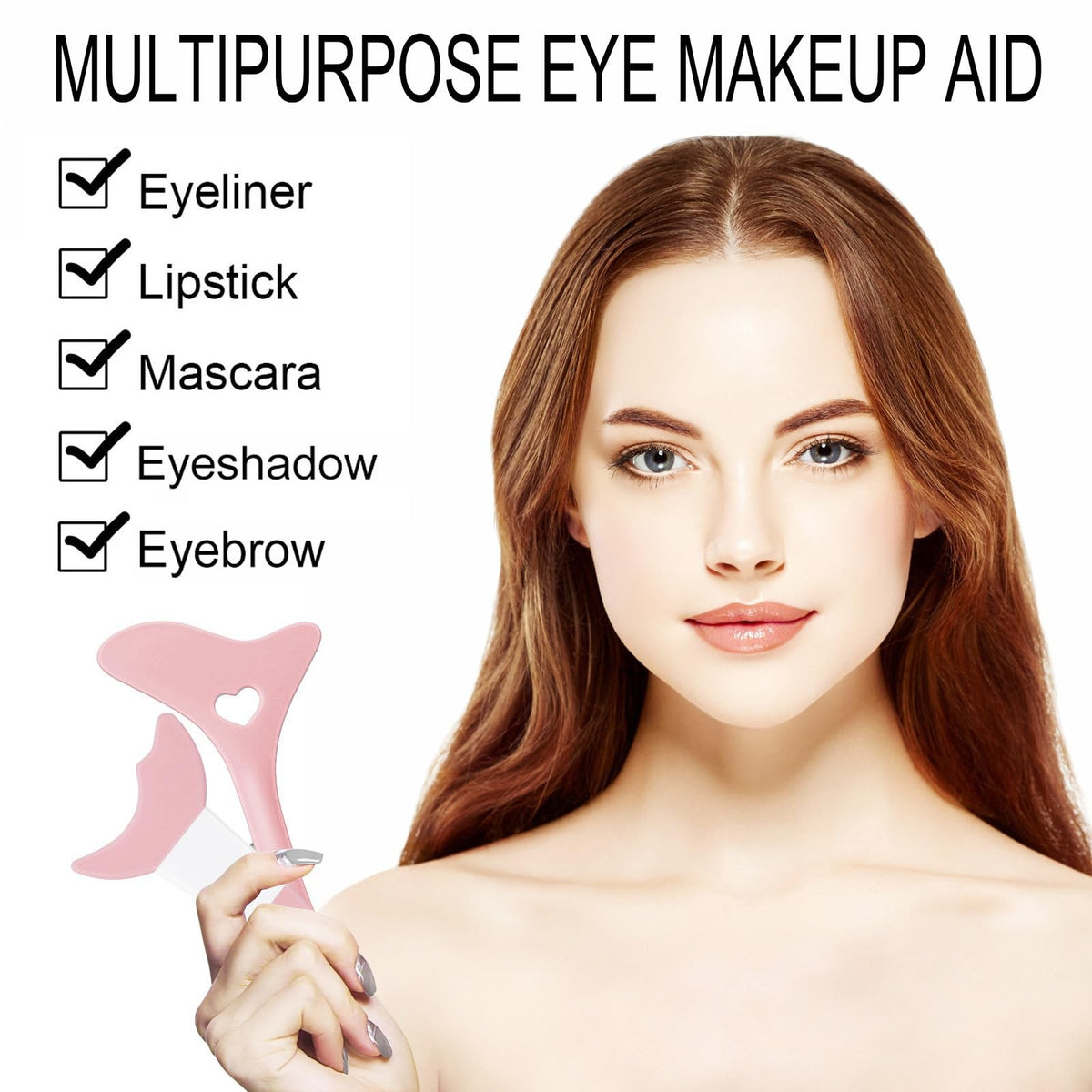 Reusable Silicone Eyeliner Stencils for Precise Eye Makeup Application