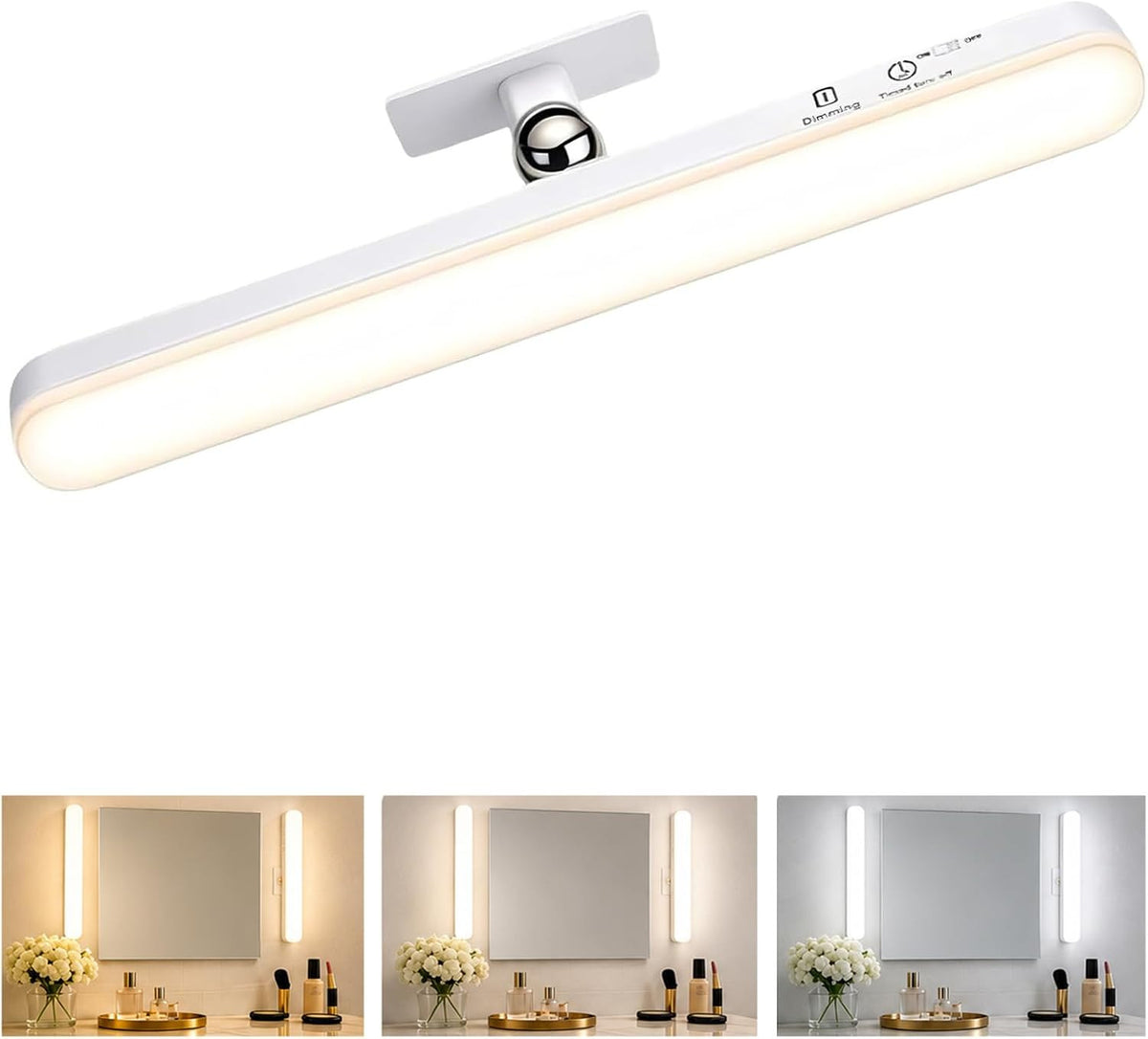 Rechargeable LED Light Bar for Vanity Mirror - Wireless Dimmable Makeup Lighting