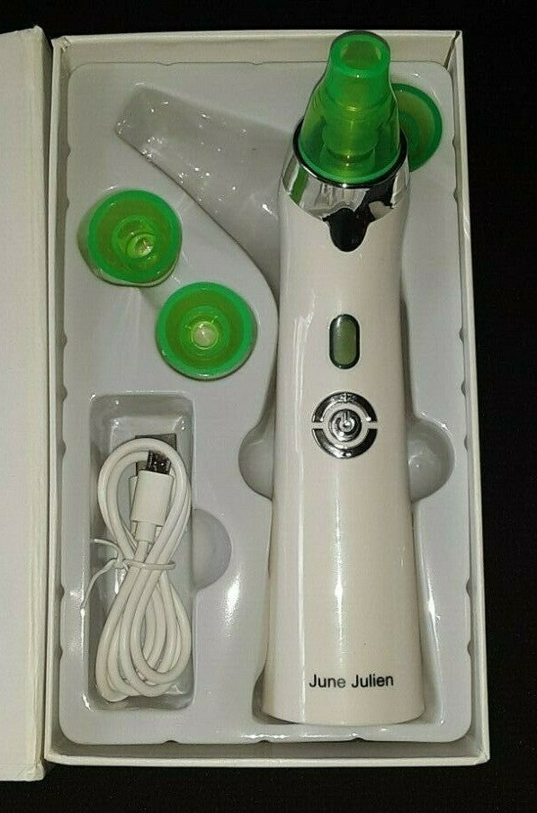 Vacuum Suction Blackhead Remover & Pore Cleaner Device - Green