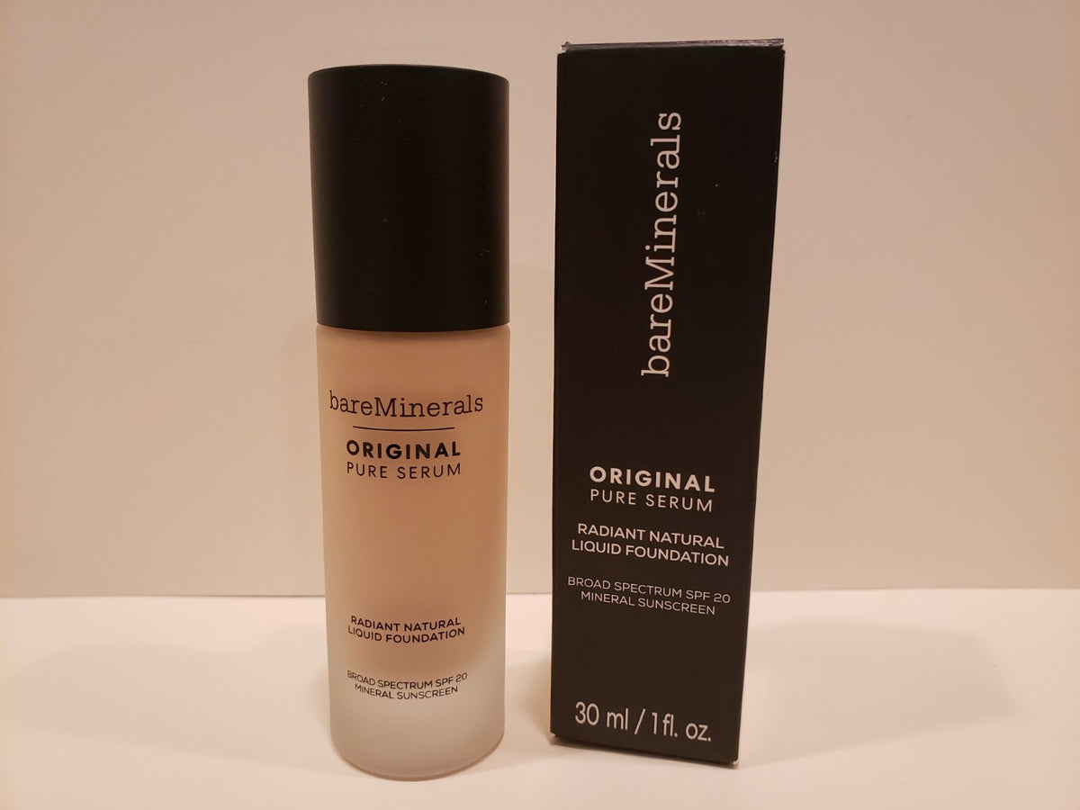 Bare Minerals Original Pure Serum Liquid Foundation SPF 20 Fair Cool 1.5