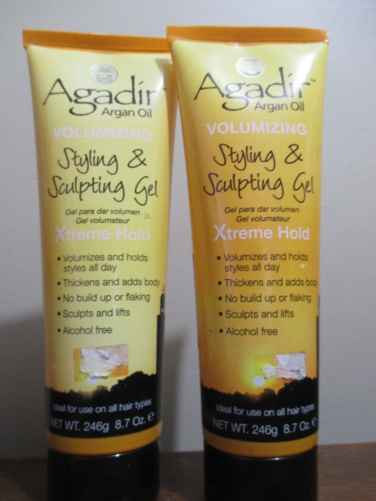 Agadir Argan Oil Styling & Sculpting Gel - Xtreme Hold, 8.7 oz (2 Pack)