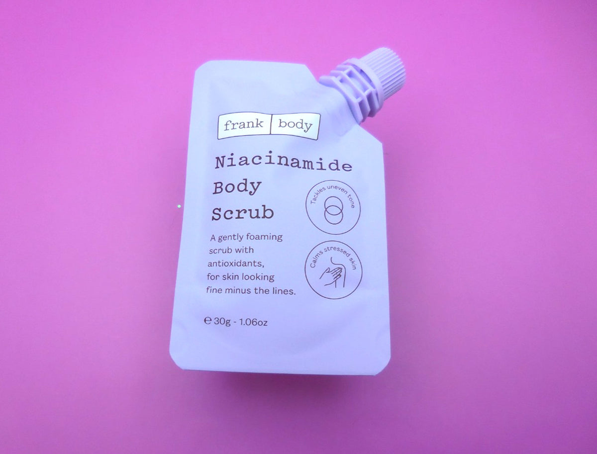Frank Body Niacinamide Scrub ℮ 30g / 1.06 oz NEW SEALED DELUXE SAMPLE