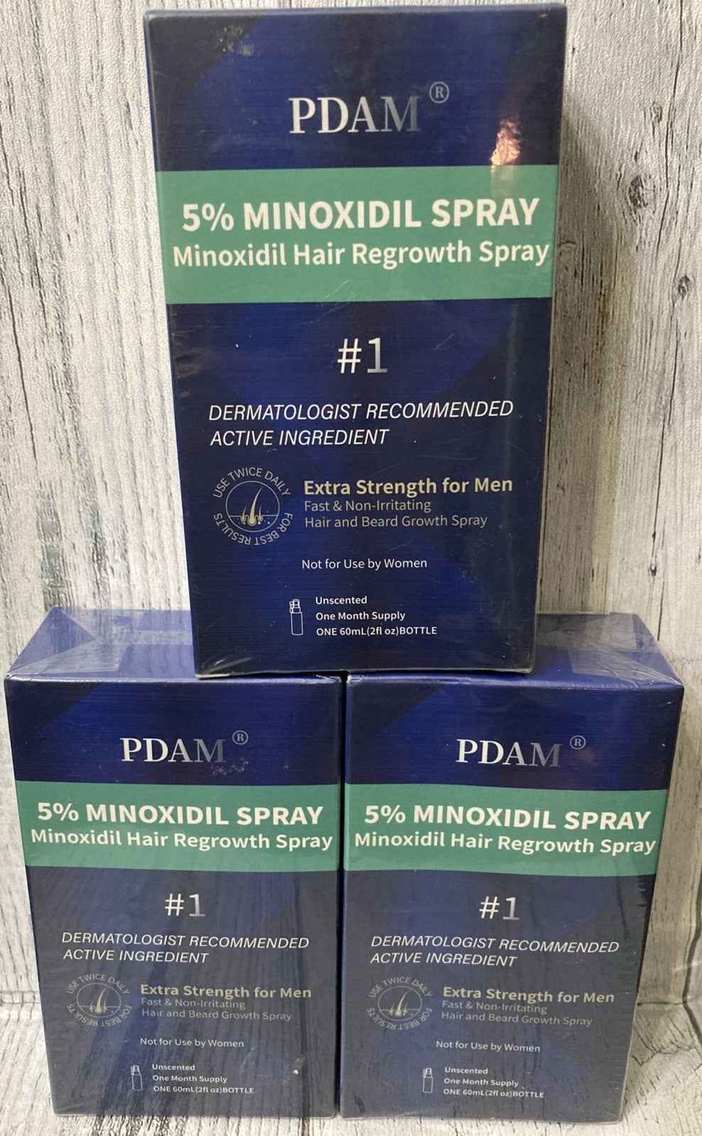 Men's Hair Growth Spray – 5% Topical Solution, 2oz (3-Month Supply)