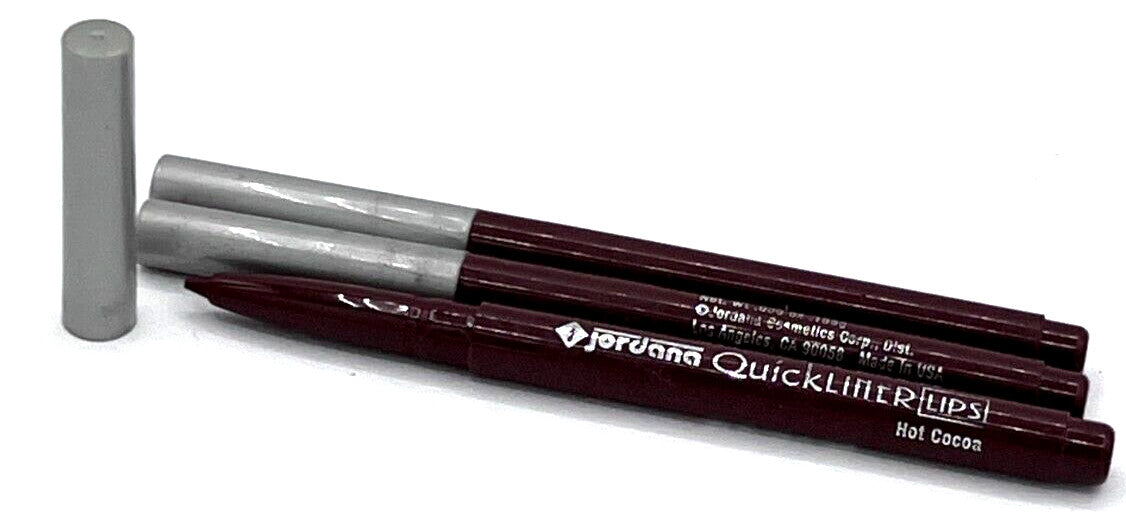 JORDANA Quick Lip Liner No Sharpener Needed - Hot Cocoa, Retractable, 3-Pack