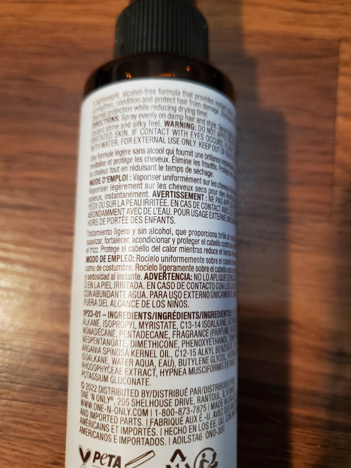 Argan Oil Hair Spray Treatment - 6 oz, Moisturizing & Anti-Frizz