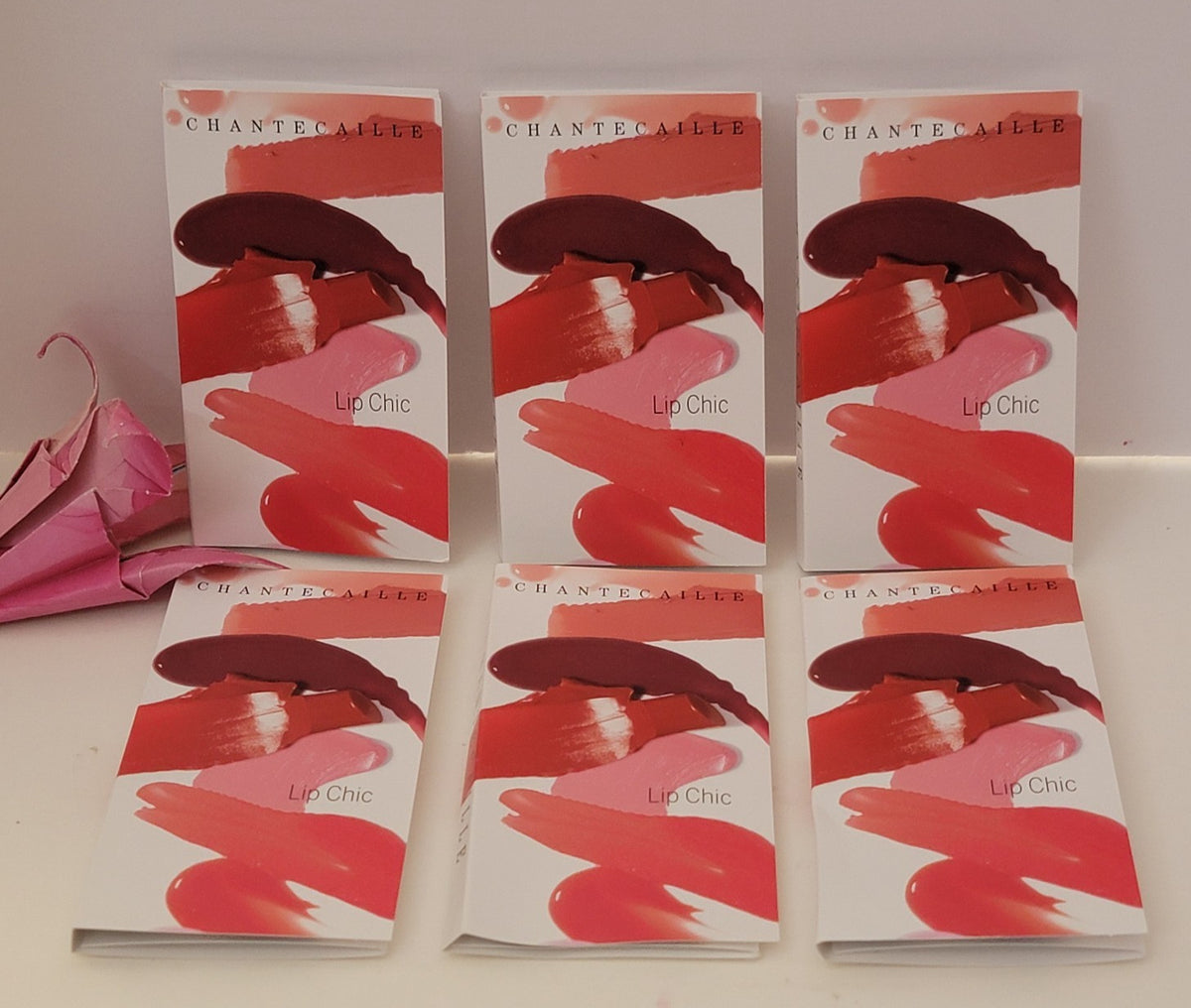 Set of 6 Lipstick Samples in Camellia, Tea Rose, Tuberose - Lip Chic