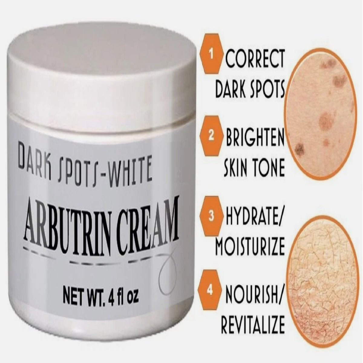 Anti-Aging Face Cream for Wrinkles & Dark Spots – 4 oz Daily Moisturizer