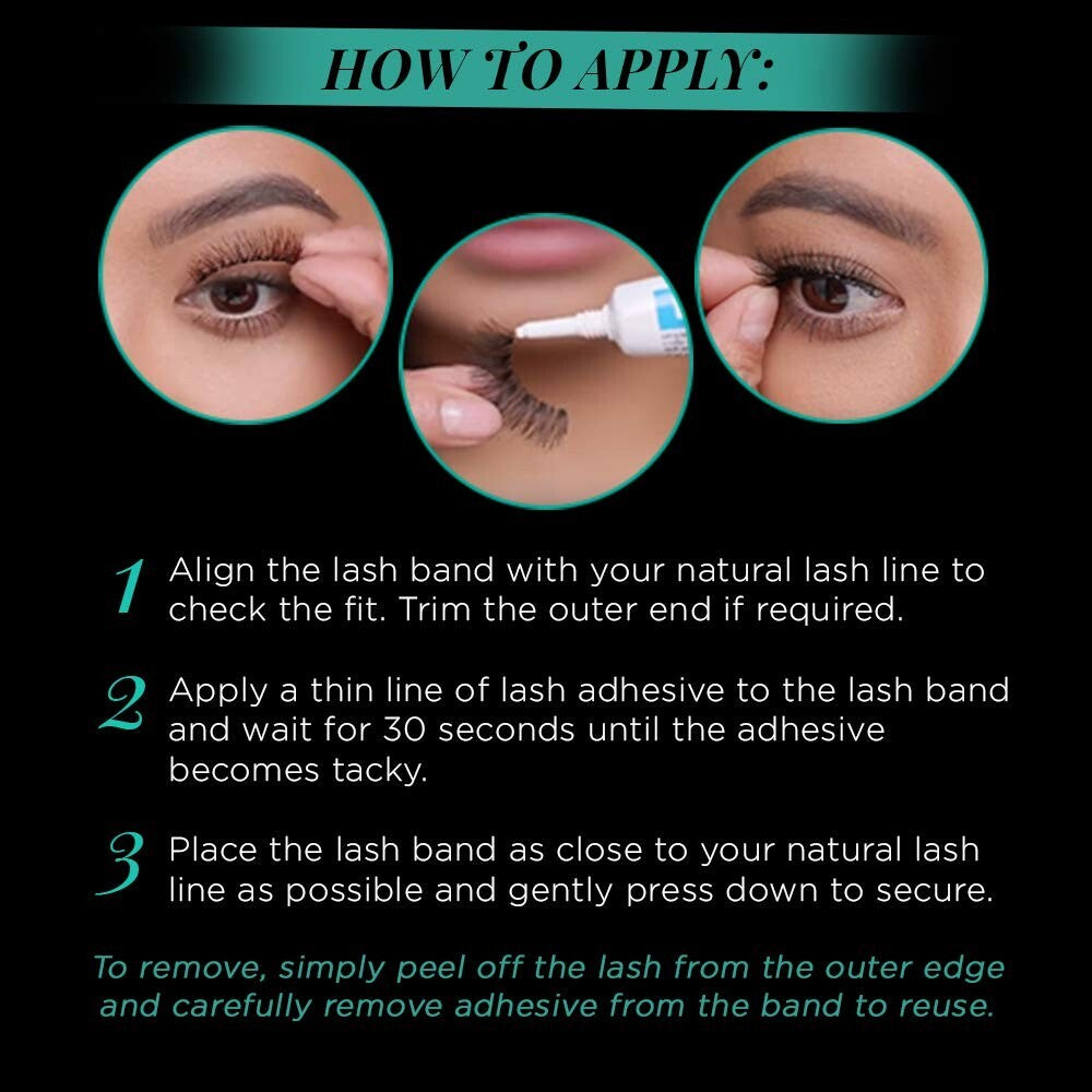 False Eyelashes 4 Pack - Natural Full Look, Reusable & Lightweight