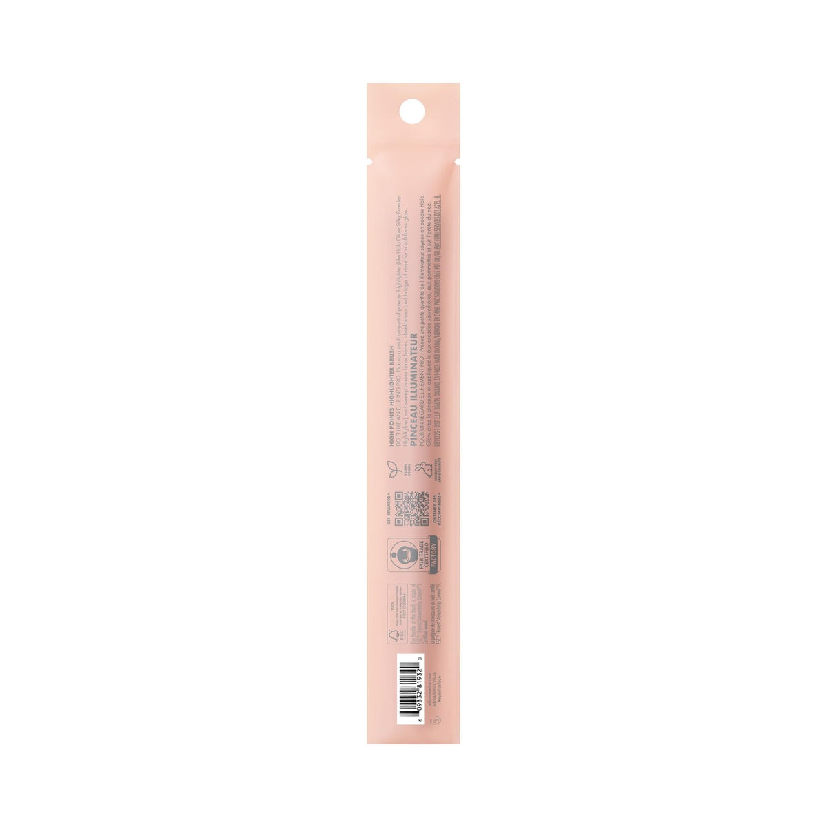 e.l.f. High Points Highlighter Brush - Soft Makeup Brush, Black