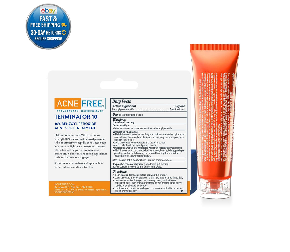 Maximum Strength Acne Spot Treatment with 10% Benzoyl Peroxide - 1oz