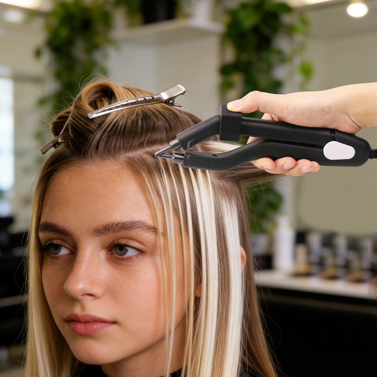 Hair Extension Fusion Tool for Salon & DIY Use - Adjustable Temperature