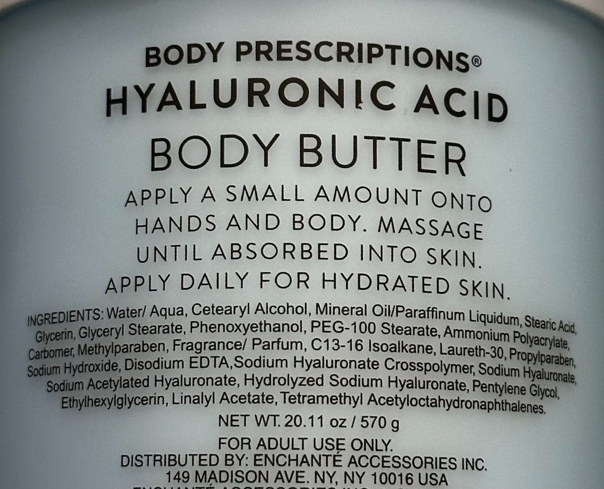 Hyaluronic Acid Body Butter - 2-Pack Nourishing Moisturizer
