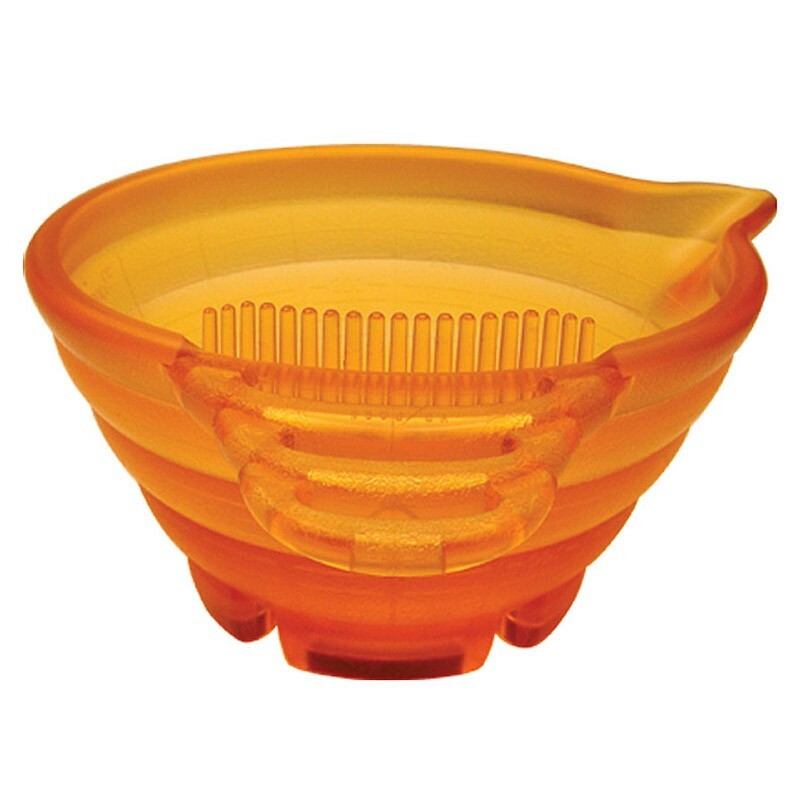 YS Park Tint Bowl - ORANGE Hair Color Mixing Bowl with Measurement Lines
