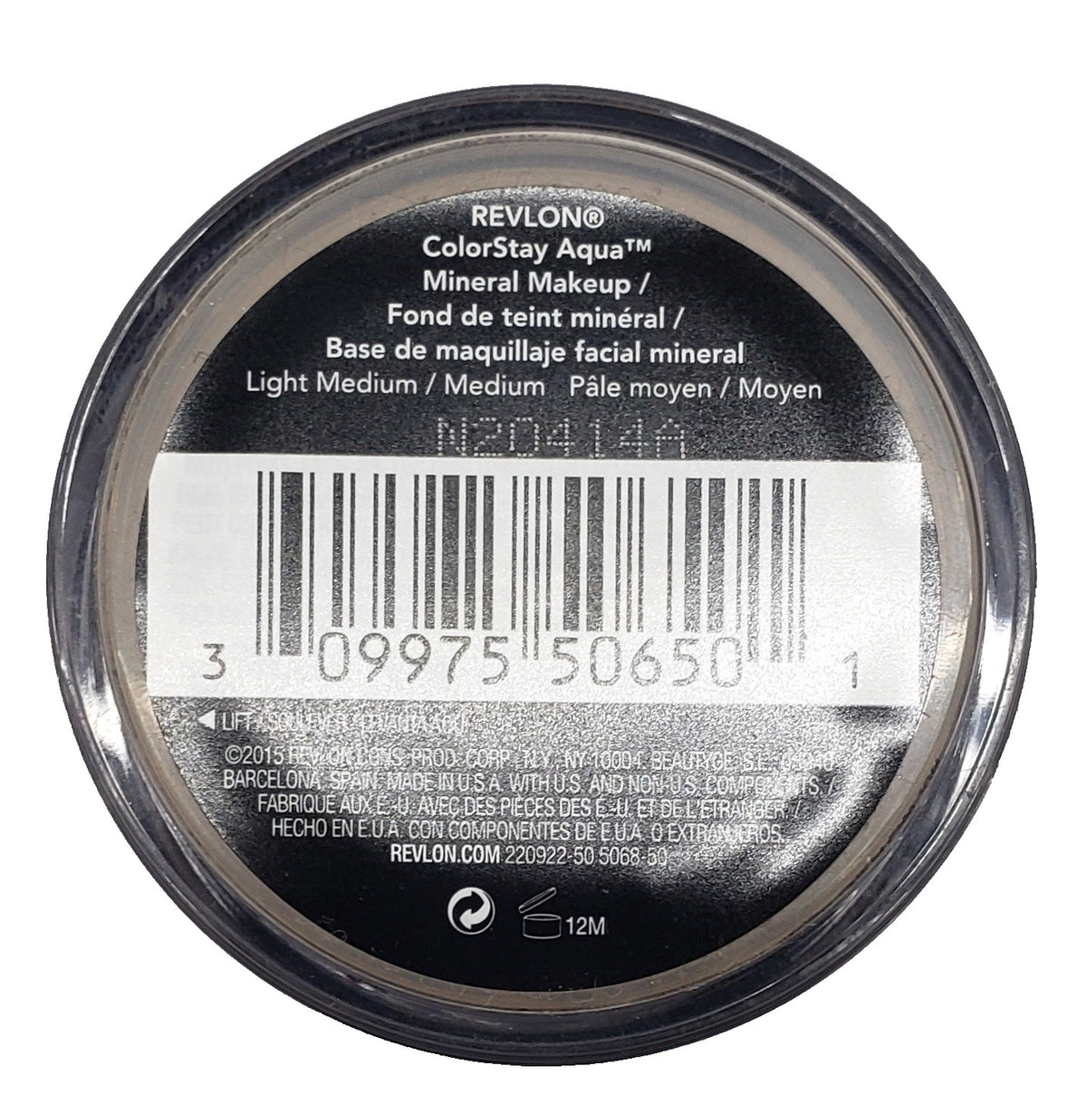 Revlon Colorstay Aqua Mineral Makeup 050 Light Medium Face Foundation
