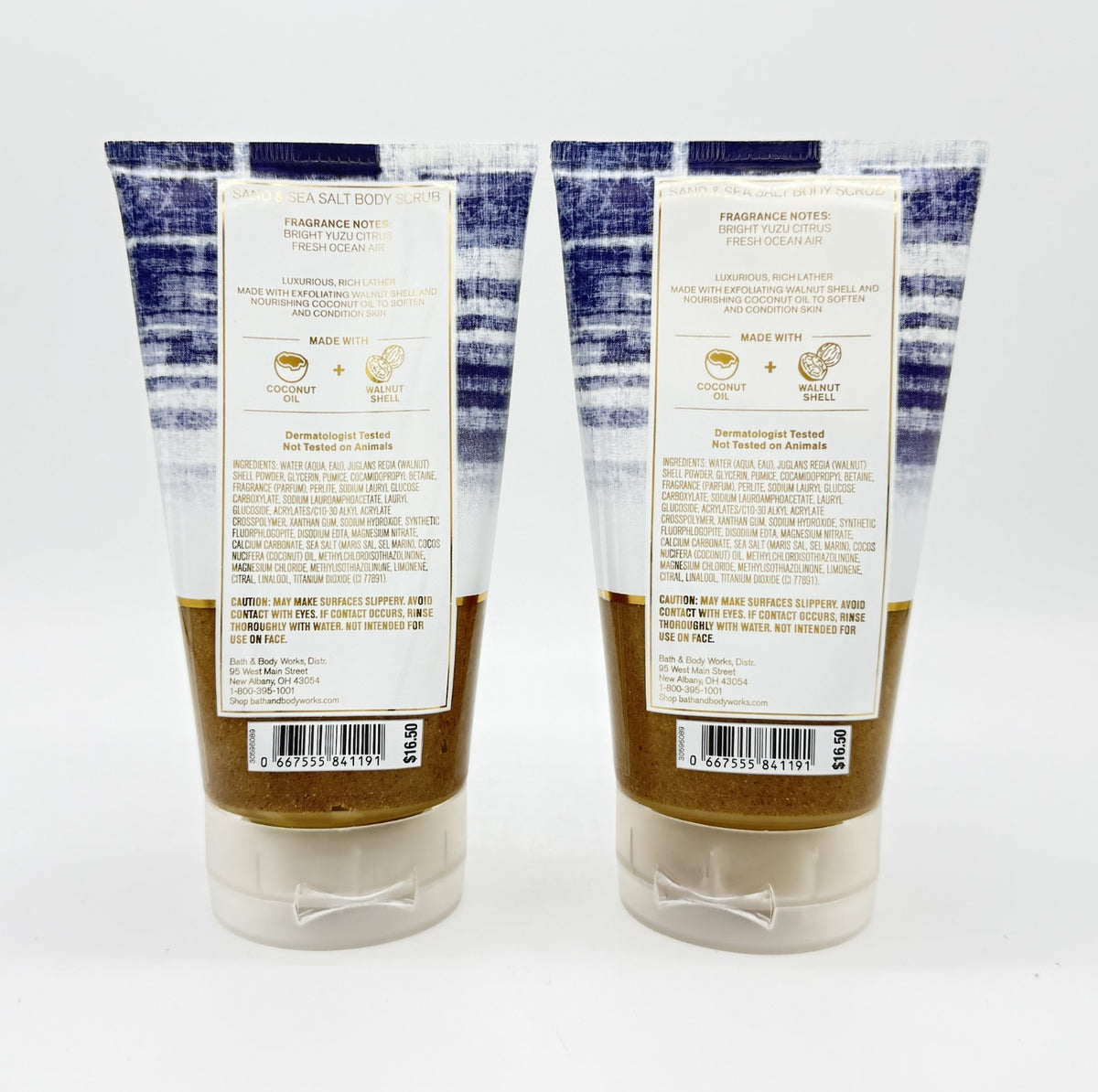 Bath & Body Works Fresh Getaway 6.6oz / 187 g Sand Sea Salt Scrub Pair