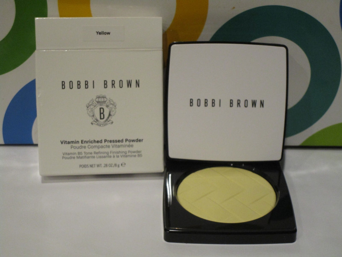 Pressed Face Powder - Vitamin Enriched Makeup in Yellow - 0.28 Oz