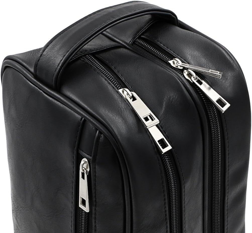 Travel Toiletry Bag Waterproof PU Organizer for Men Women