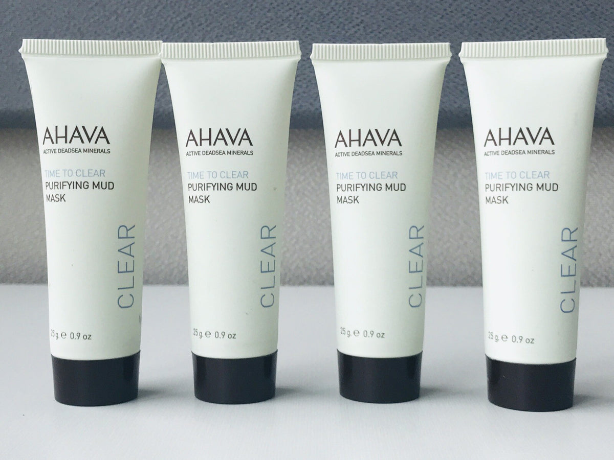 AHAVA Time To Clear Purifying Mud Mask Travel Size .9 oz - 11 Pack