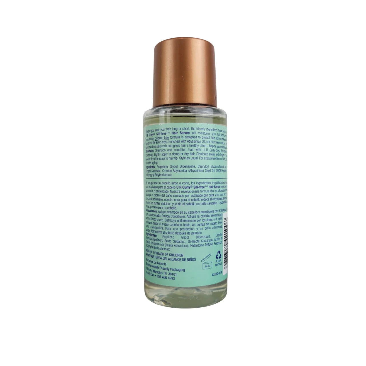 Silicone-Free Hair Serum - Frizz Control & Thermal Protection, 4.5 oz