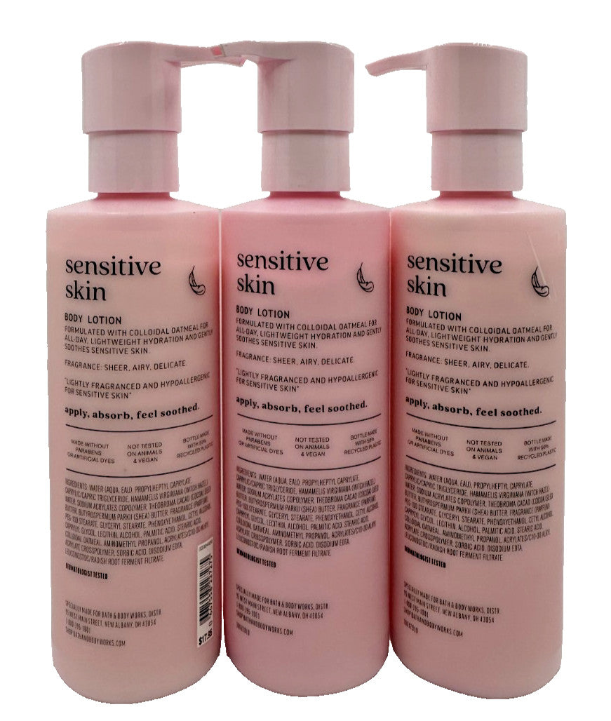 Sensitive Skin Colloidal Oatmeal Body Lotion 7.8 oz - Set of 3