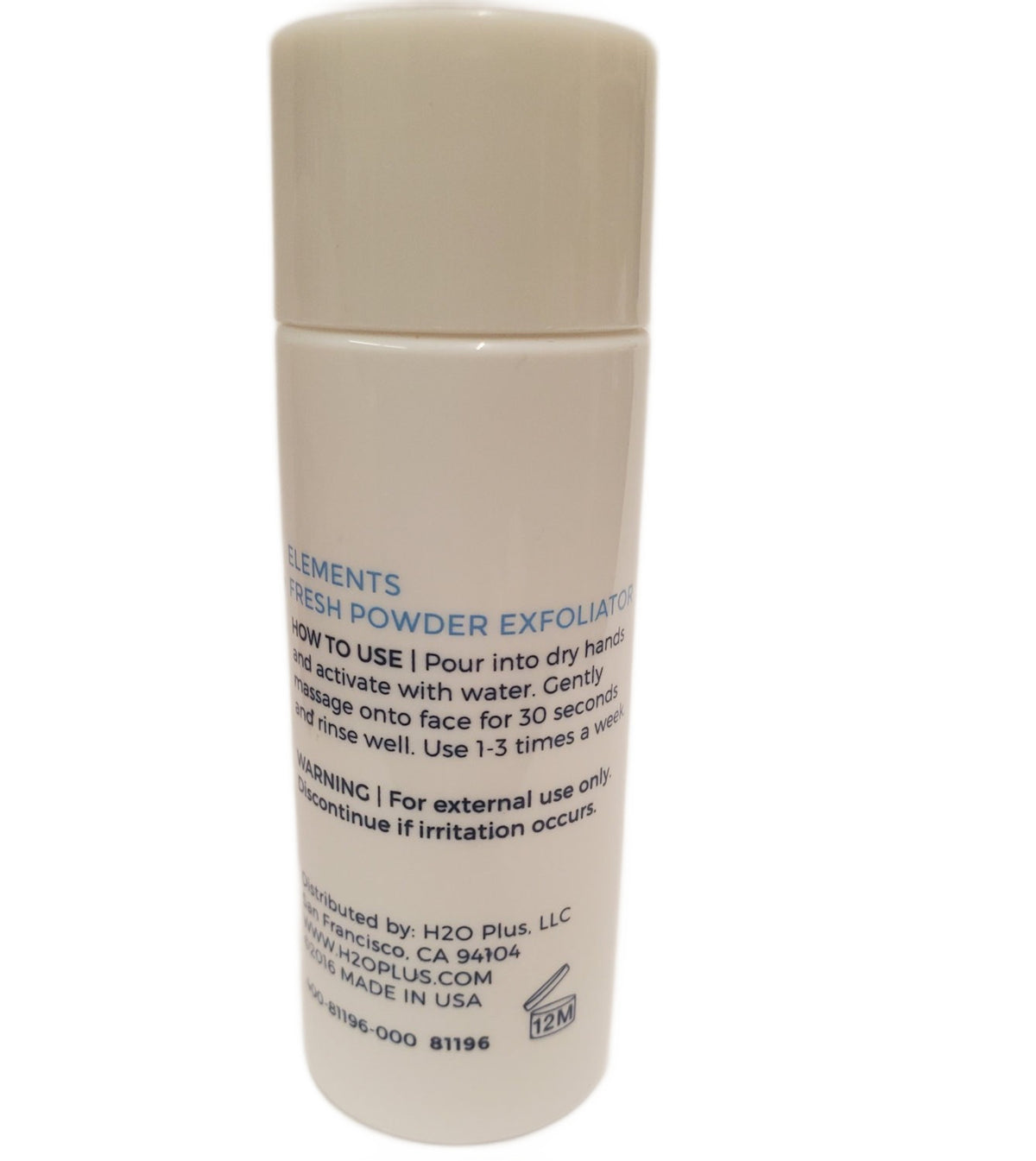 H2O Beauty Exfoliating Powder - Revitalizing Skin, 15g / 0.5oz