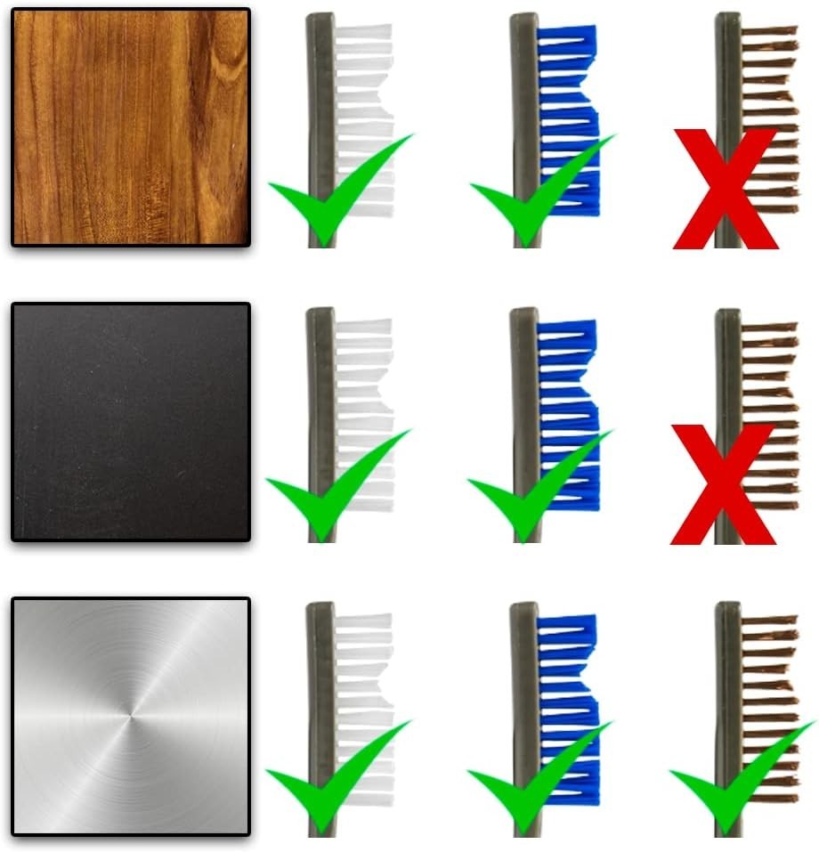 Unisex 3-Pack Otis Cleaning Brushes for Firearms & Equipment - Nylon & Bronze