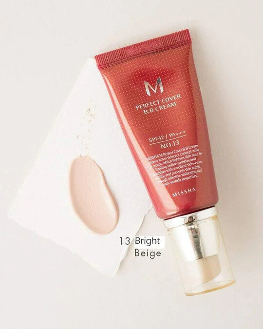 Missha M Perfect Cover BB Cream 50ml - Multi Shade, UV, Wrinkle & Whitening