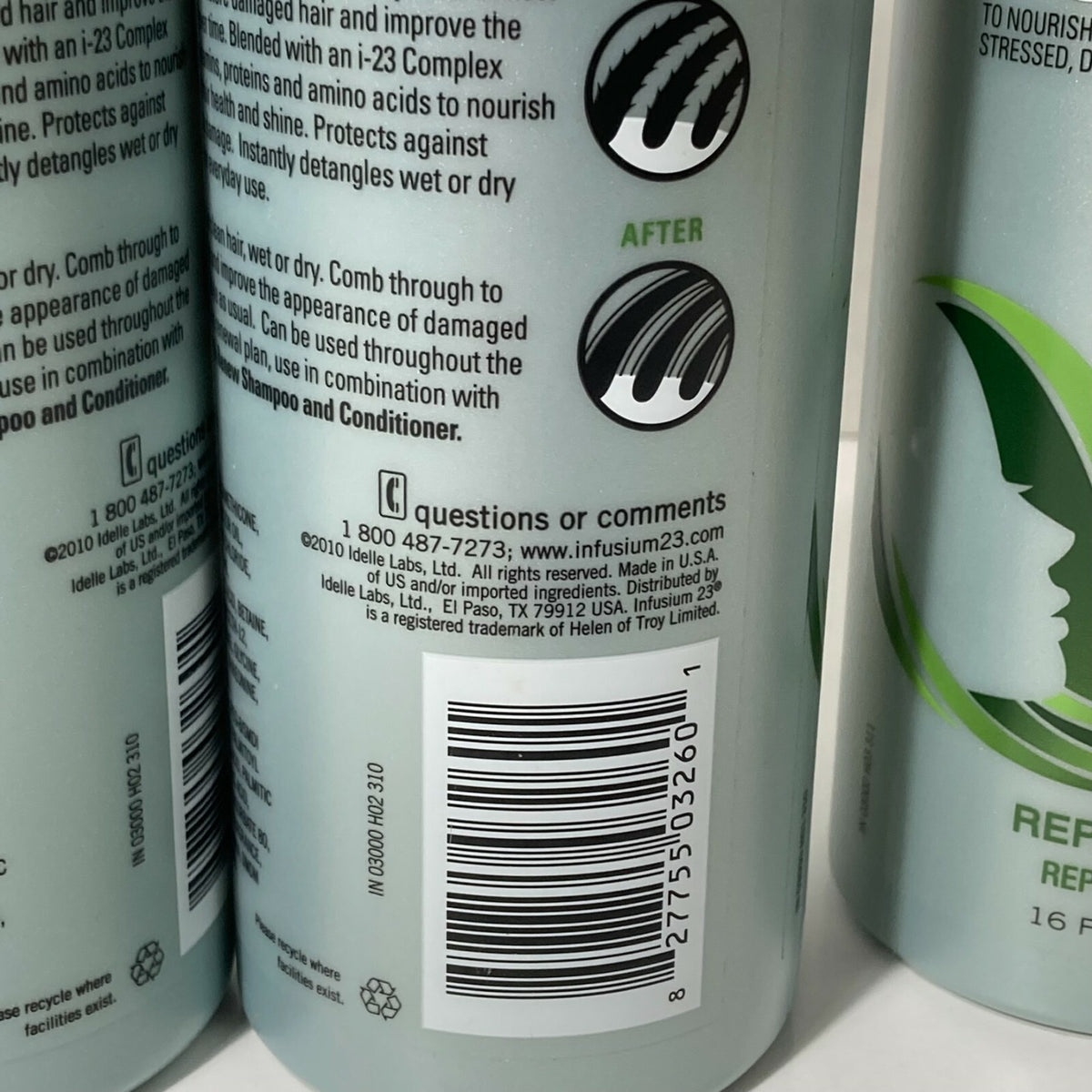 Infusium 23 Leave-In Hair Treatment Step 3 Repair & Renew - 3 Bottles