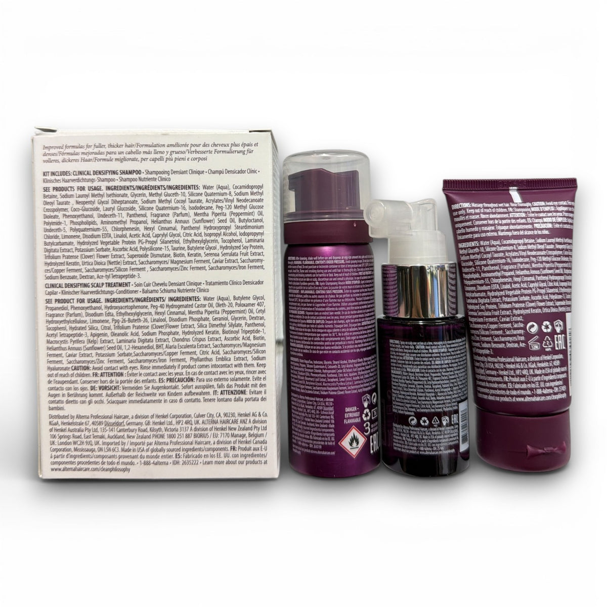 ALTERNA CAVIAR Densifying Travel Size Kit 3 Pcs Shampoo & Conditioner