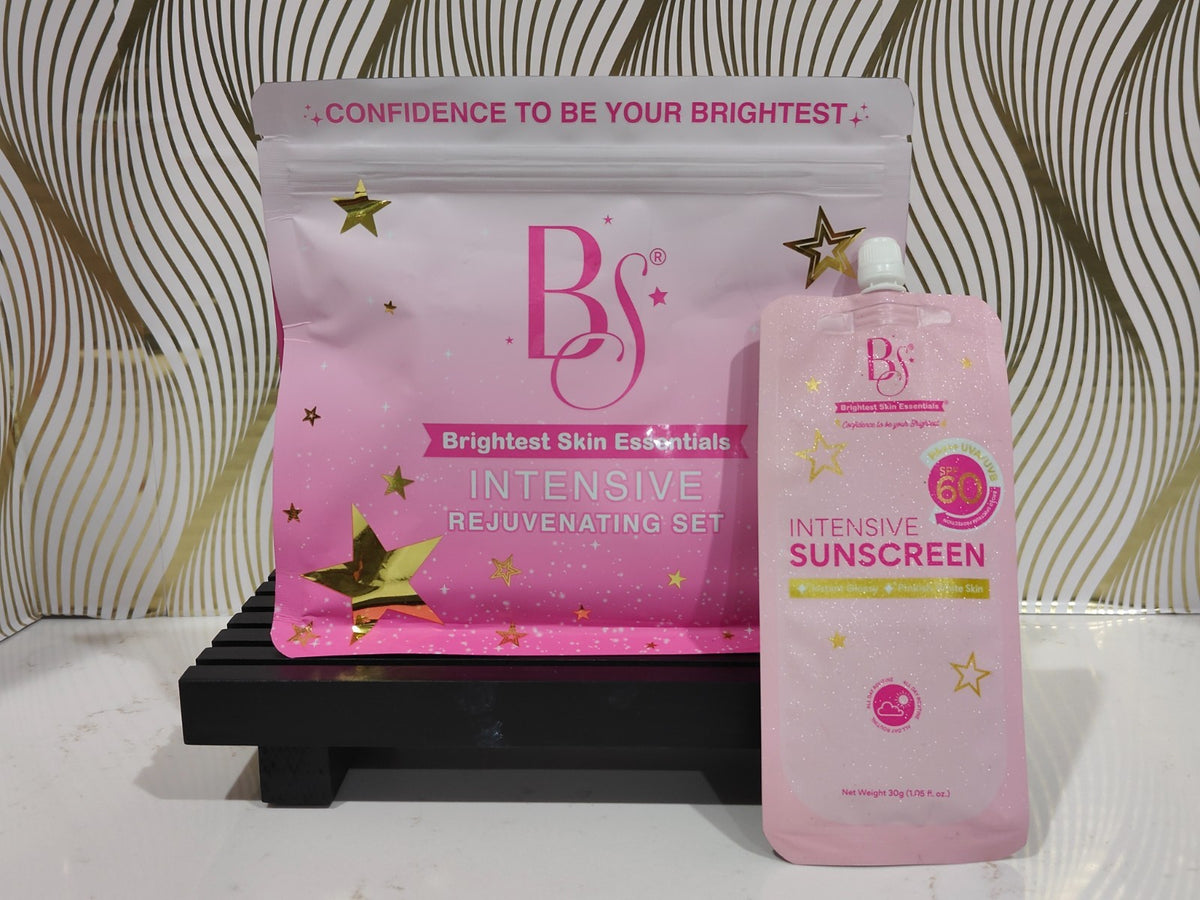 Intensive Rejuvenating Skin Care Set with Sunscreen SPF 60 - Brightening & Anti-Aging