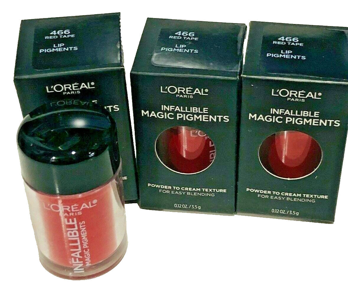 Lip Pigments Set - Red Tape 3 Colors, Ultra Blendable & Buildable