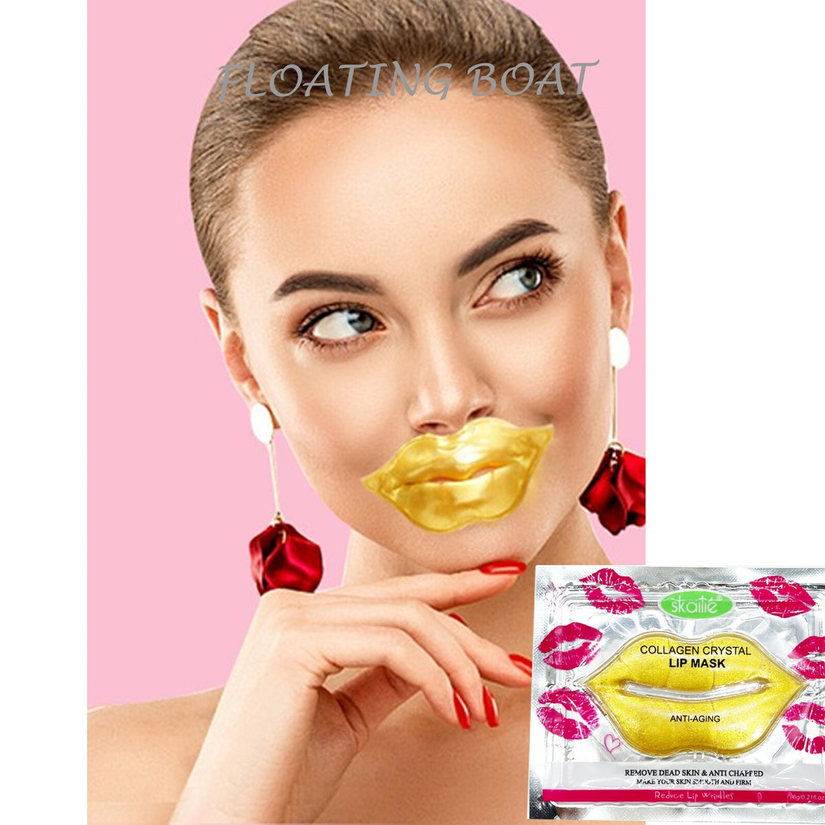 Gold Collagen Facial Mask Set - 15 Pieces (Face, Eye & Lip)