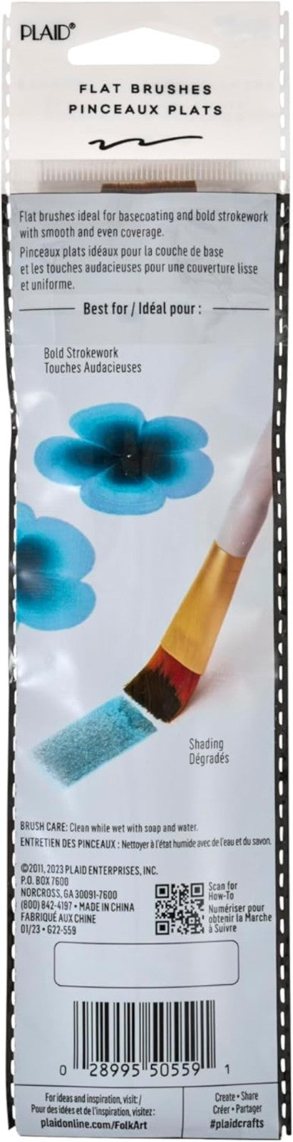 Artist-Quality Paint Brush Set with Flagged Bristles - Precision Art Tools