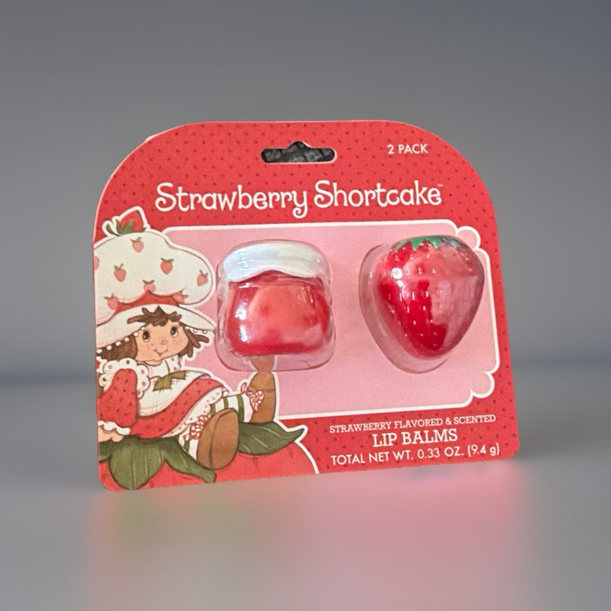 2-Pack Strawberry Scented Lip Balm Set - Flavored & Moisturizing