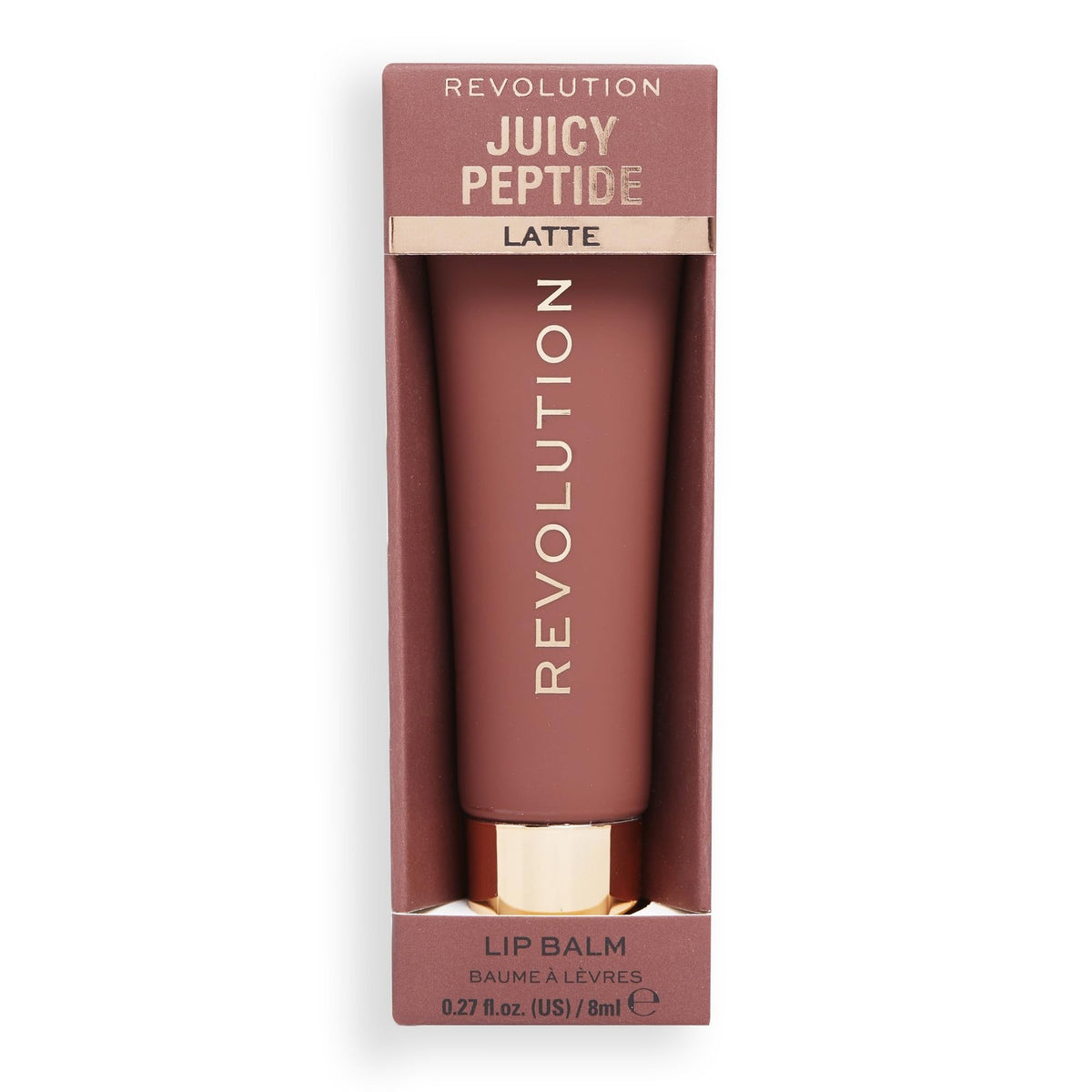 Sheer Peptide Lip Balm with Nude Latte - Hydrating & Buildable Tint