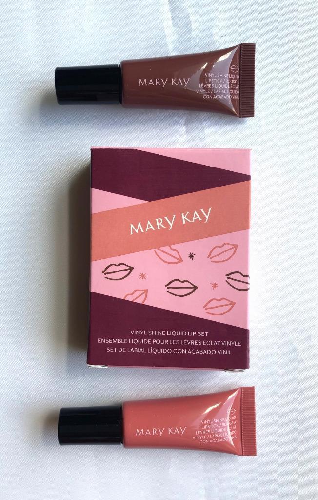 Mary Kay Vinyl Shine Liquid Lip Set – Glowing Neutral & Brilliant Brown