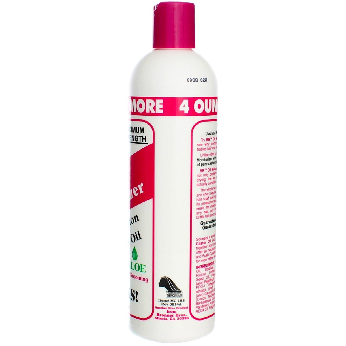 2 Pack Hair Moisturizer with Castor Oil and Aloe - Lightweight Hair Lotion