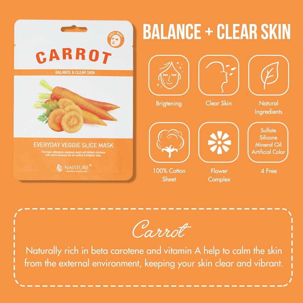 Naisture Carrot Face Mask