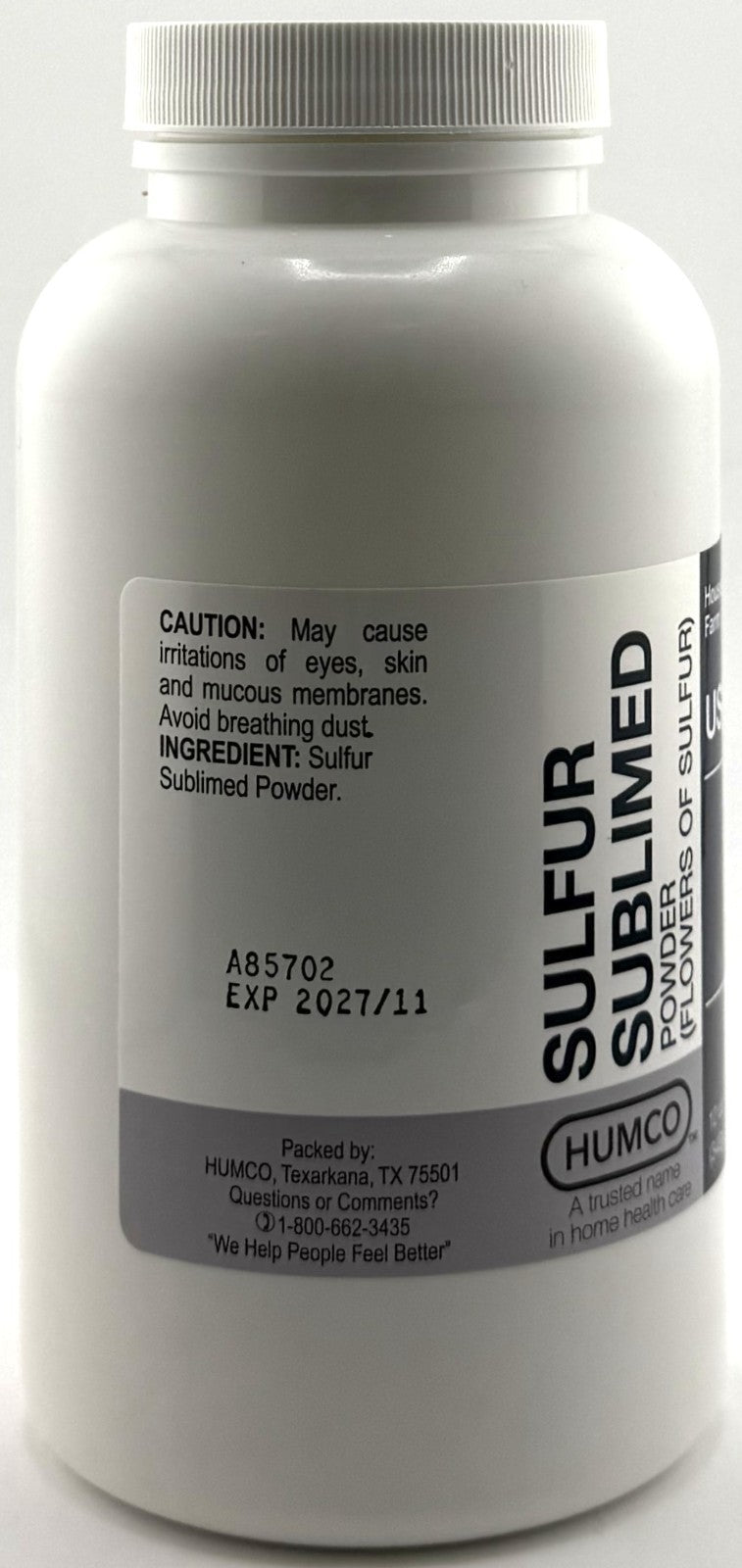 Sulfur Sublimed Powder for Skin Relief - 12 oz, Topical Skin Treatment