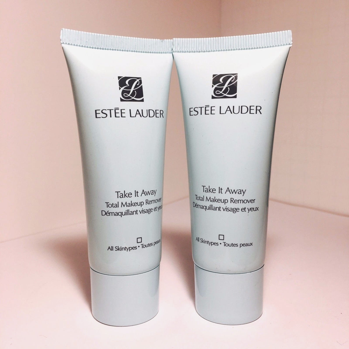 Travel Size Makeup Remover Set - 2x 1oz Estee Lauder Total Makeup Remover