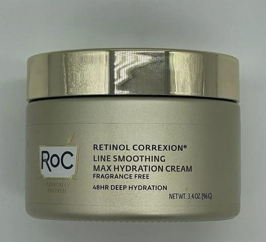 RoC Retinol & Hyaluronic Acid Hydrating Night Cream 3.4 oz - Line Smoothing