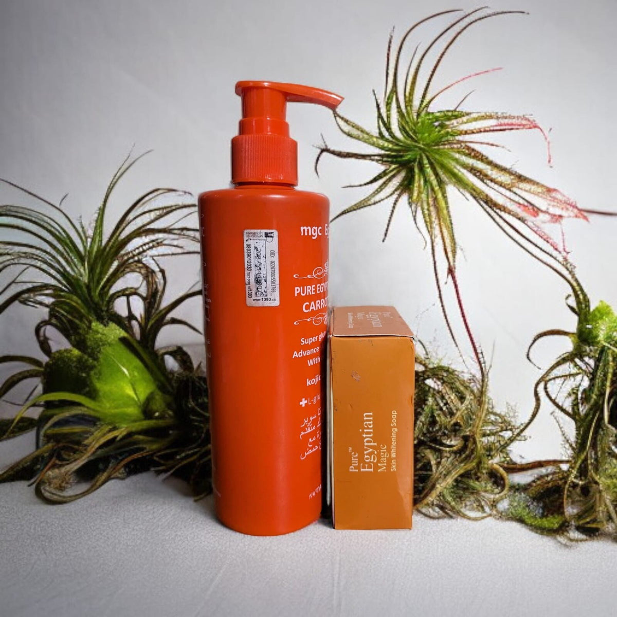 Egyptian Carrot Gold Lotion & Arbutin Soap Set - Moisturizing & Blemish Care