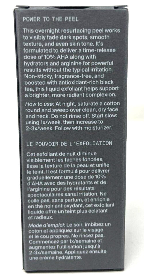 Youth To The People Kombucha + 10% AHA Overnight Exfoliating Peel 4oz