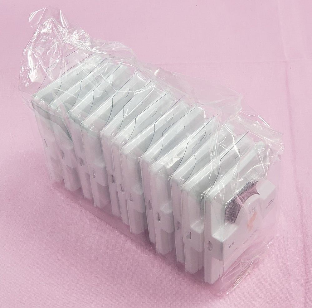 12 Pack False Eyelashes, NaturalTouch 100% Human Hair, Style 46