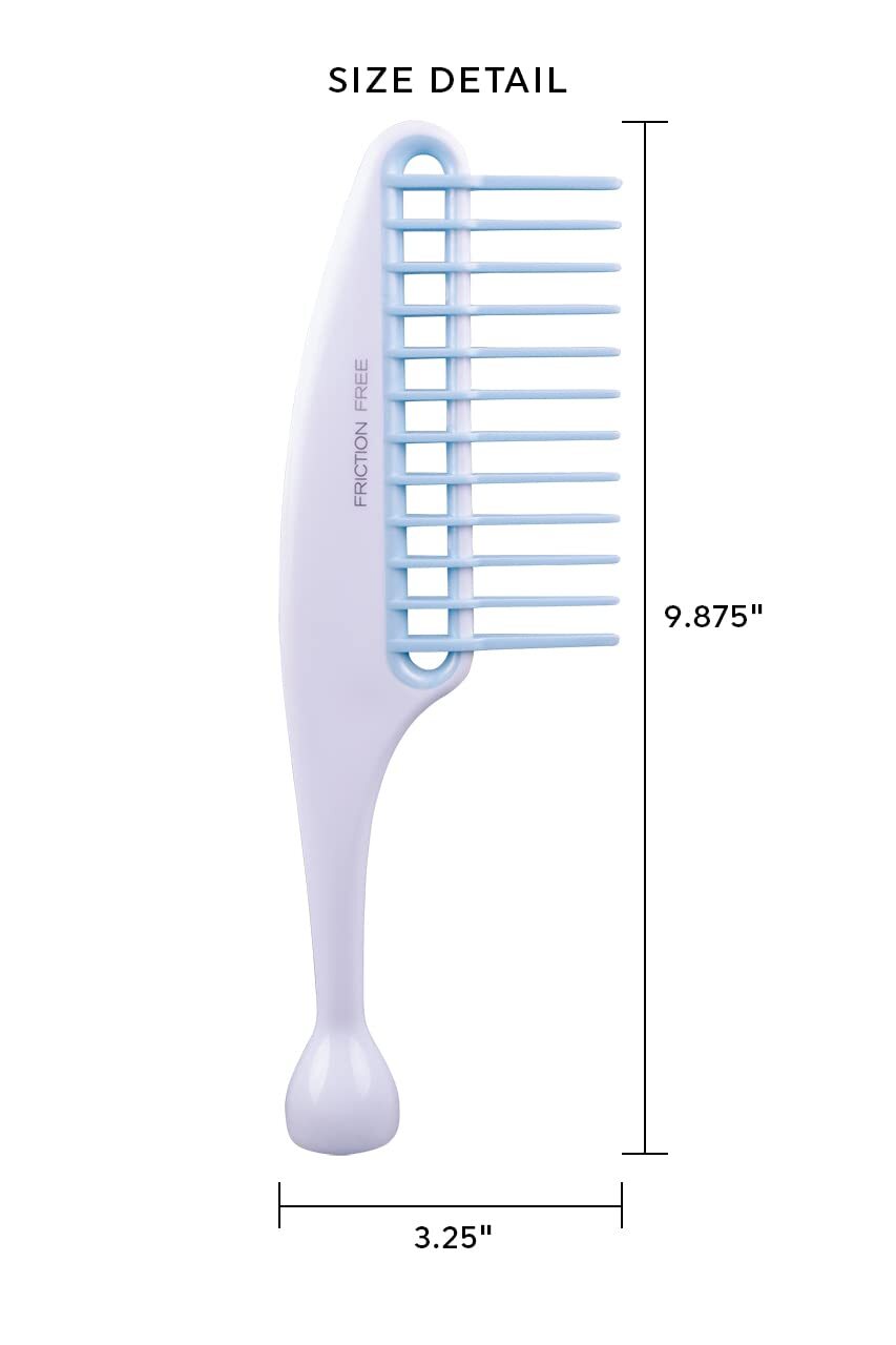 Friction Free Rake Comb for All Hair Types - Detangling & Volumizing Tool