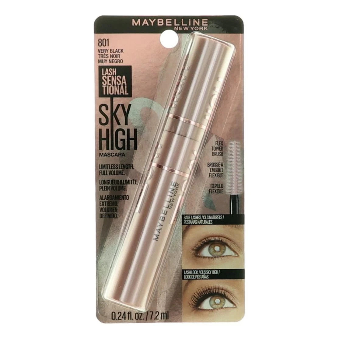 Maybelline Lash Sensational Sky High Mascara - Very Black, 0.24oz